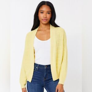 Wild Fable Butter Yellow‎ Knit Open Front Oversized Cardigan, Small
